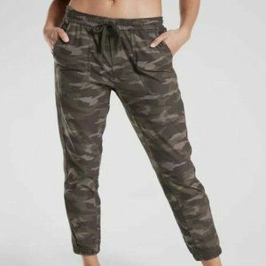 Athleta Camo Jogger Pants - Green and Brown